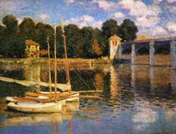 Claude Monet The Bridge at Argenteuil Norge oil painting art